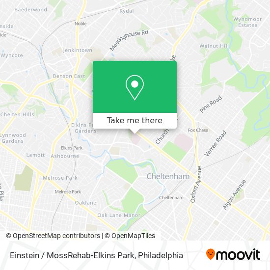 Mapa de Einstein / MossRehab-Elkins Park