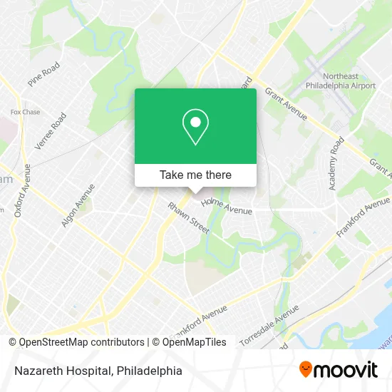 Nazareth Hospital map
