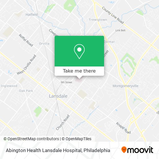 Mapa de Abington Health Lansdale Hospital