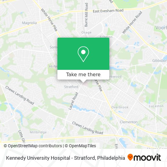 Kennedy University Hospital - Stratford map