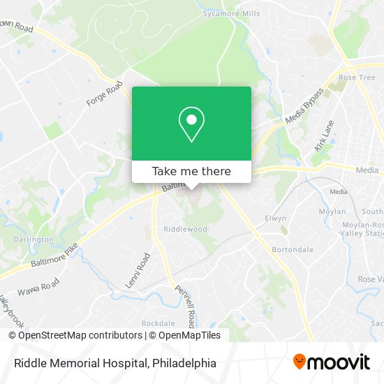 Riddle Memorial Hospital map