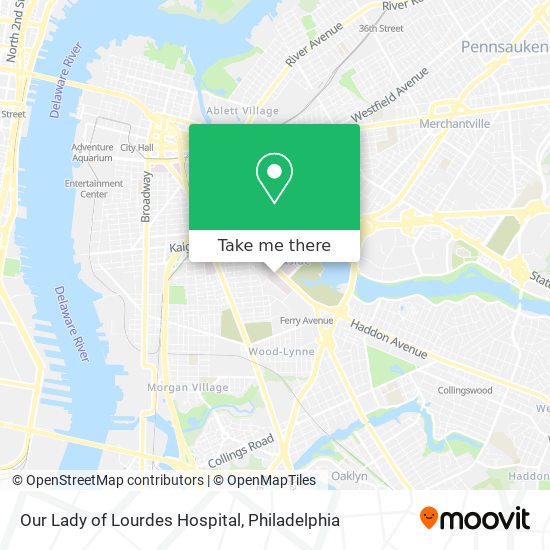 Our Lady of Lourdes Hospital map