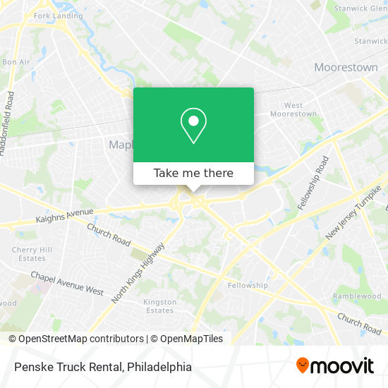 Penske Truck Rental map