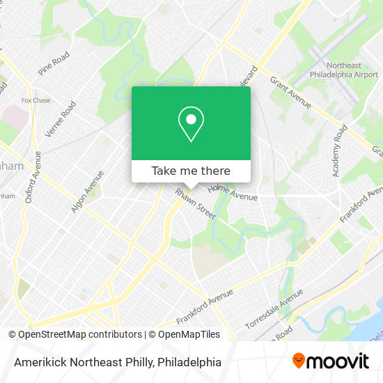Amerikick Northeast Philly map