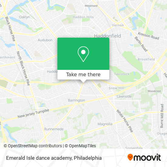Emerald Isle dance academy map