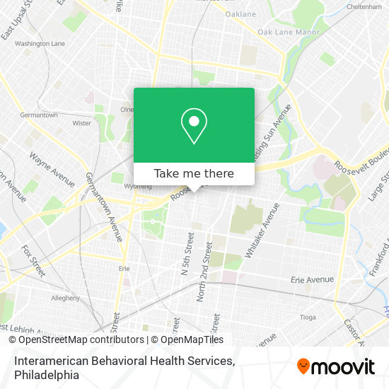 Interamerican Behavioral Health Services map
