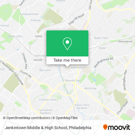 Jenkintown Middle & High School map