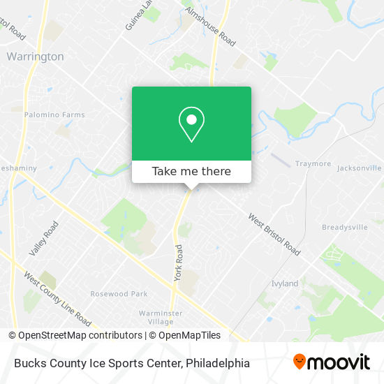 Bucks County Ice Sports Center map