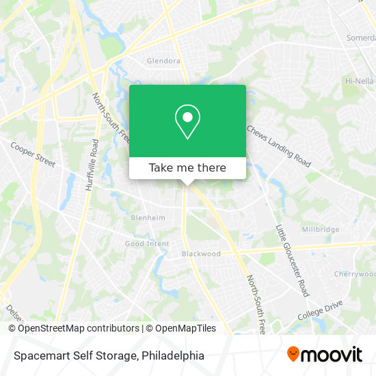 Spacemart Self Storage map