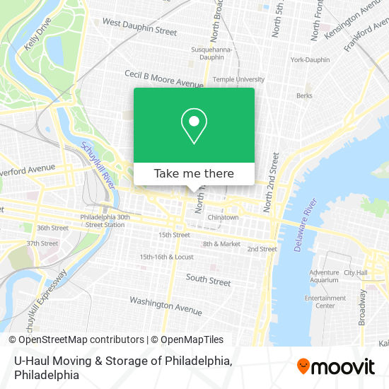 U-Haul Moving & Storage of Philadelphia map