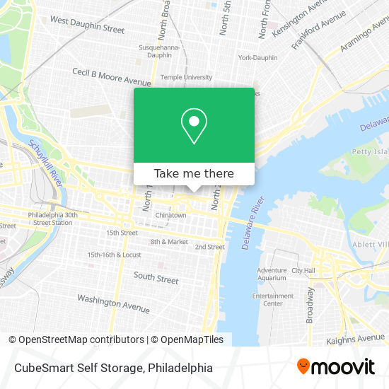 Mapa de CubeSmart Self Storage