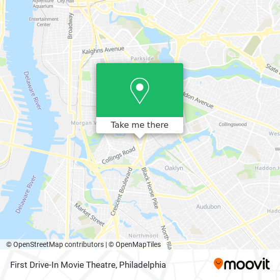 First Drive-In Movie Theatre map