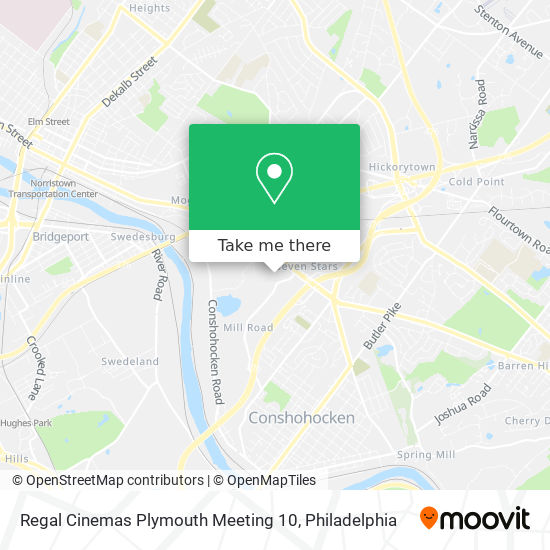 Mapa de Regal Cinemas Plymouth Meeting 10