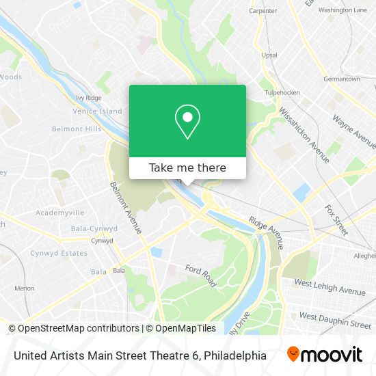 United Artists Main Street Theatre 6 map