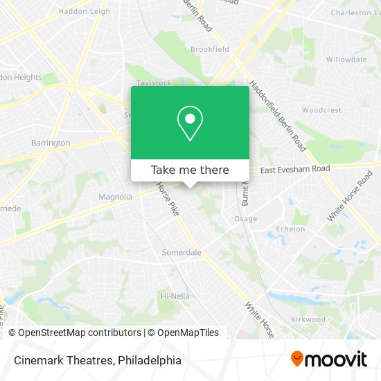 Cinemark Theatres map