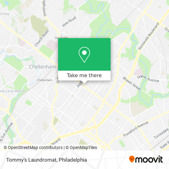 Tommy's Laundromat map