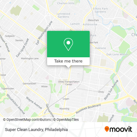 Super Clean Laundry map