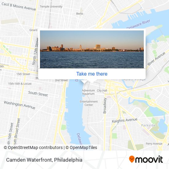 Camden Waterfront map