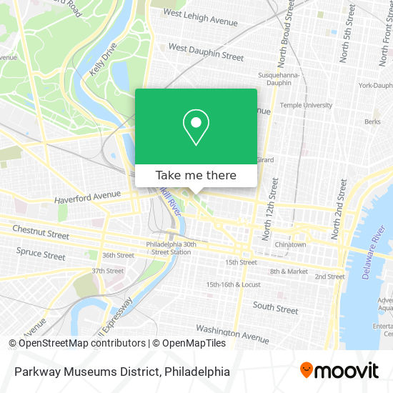 Mapa de Parkway Museums District