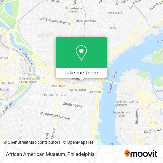 African American Museum map