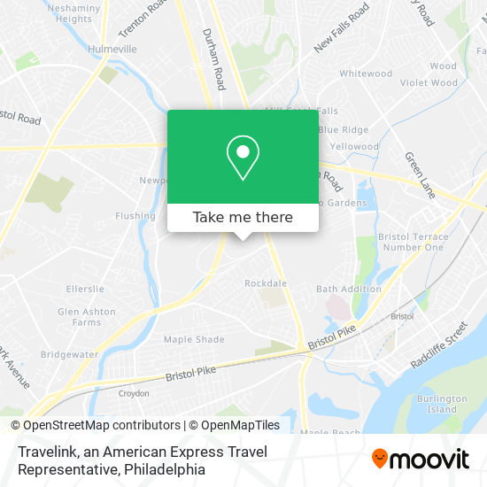 Travelink, an American Express Travel Representative map