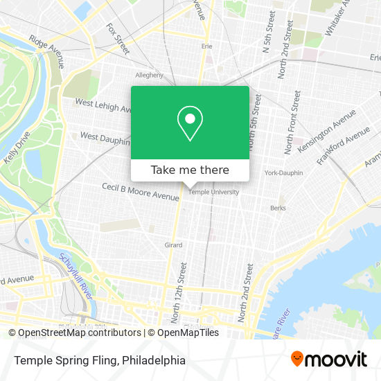 Mapa de Temple Spring Fling