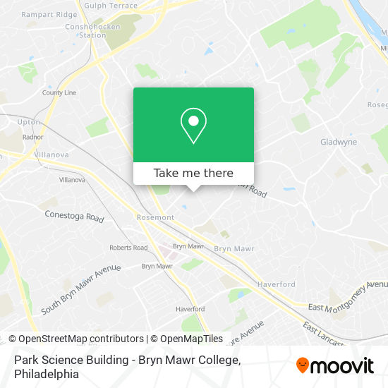 Mapa de Park Science Building - Bryn Mawr College