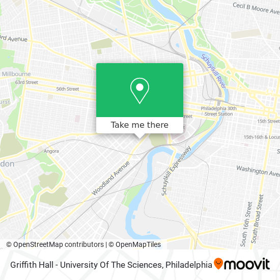 Griffith Hall - University Of The Sciences map