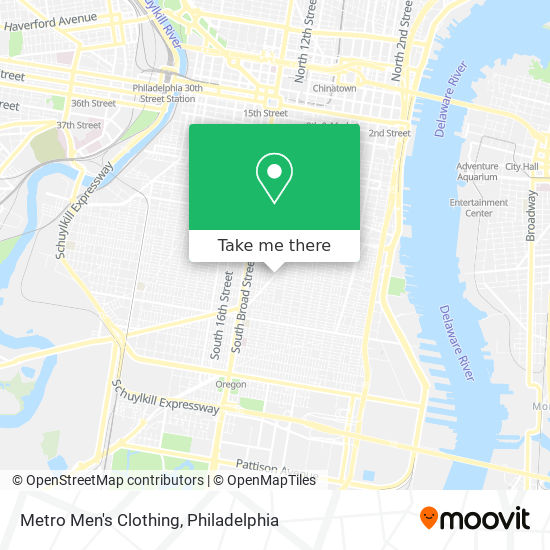 Mapa de Metro Men's Clothing