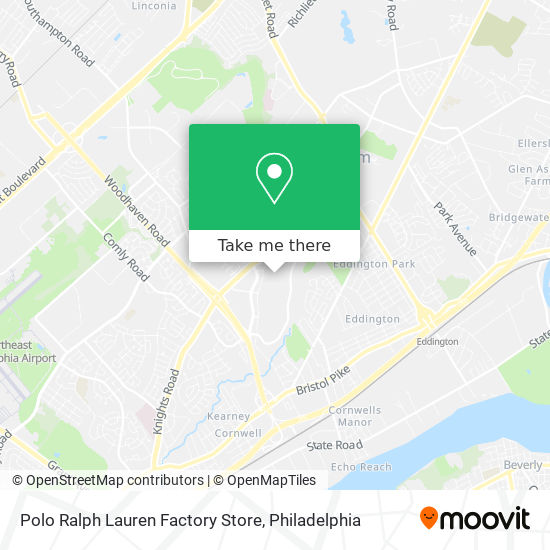 Mapa de Polo Ralph Lauren Factory Store