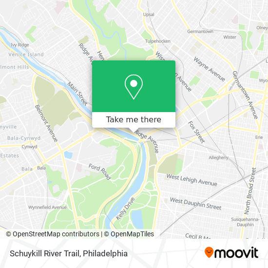 Schuykill River Trail map