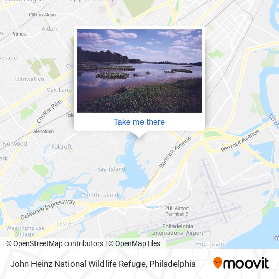 John Heinz National Wildlife Refuge map