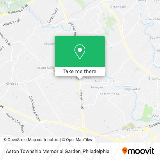 Aston Township Memorial Garden map