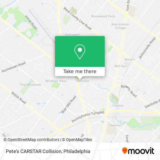 Pete's CARSTAR Collision map