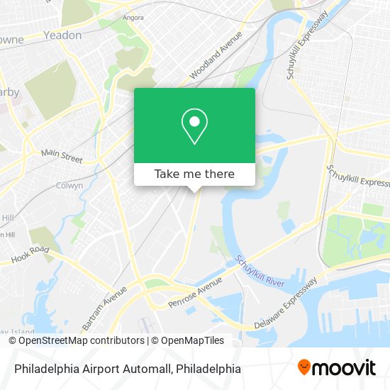 Philadelphia Airport Automall map