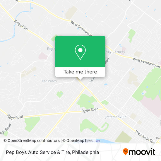 Pep Boys Auto Service & Tire map