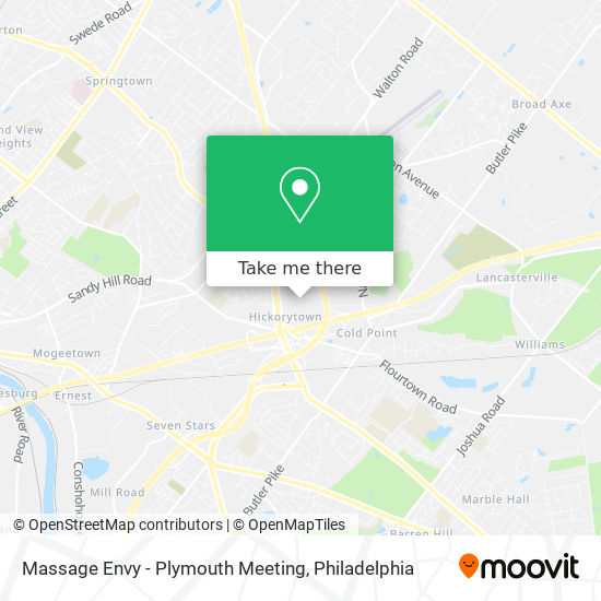 Mapa de Massage Envy - Plymouth Meeting