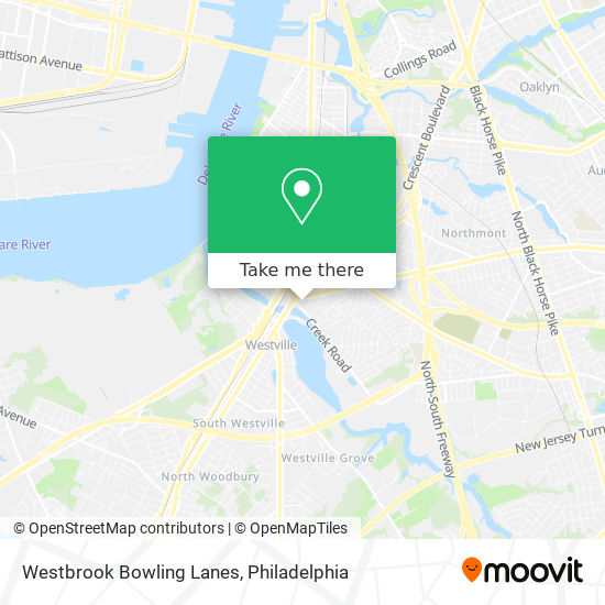 Mapa de Westbrook Bowling Lanes