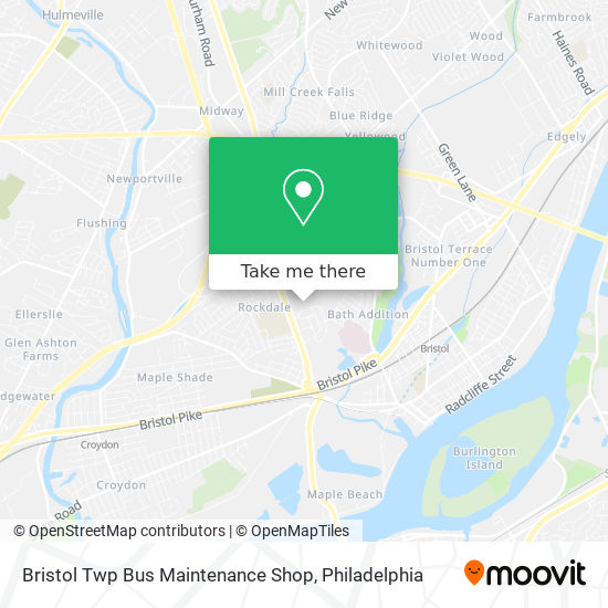Bristol Twp Bus  Maintenance Shop map