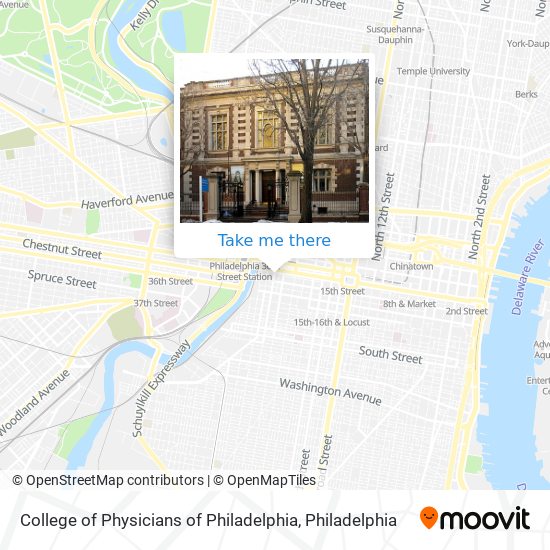 College of Physicians of Philadelphia map