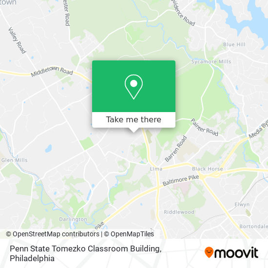 Mapa de Penn State Tomezko Classroom Building