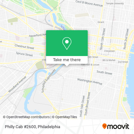 Mapa de Philly Cab #2600