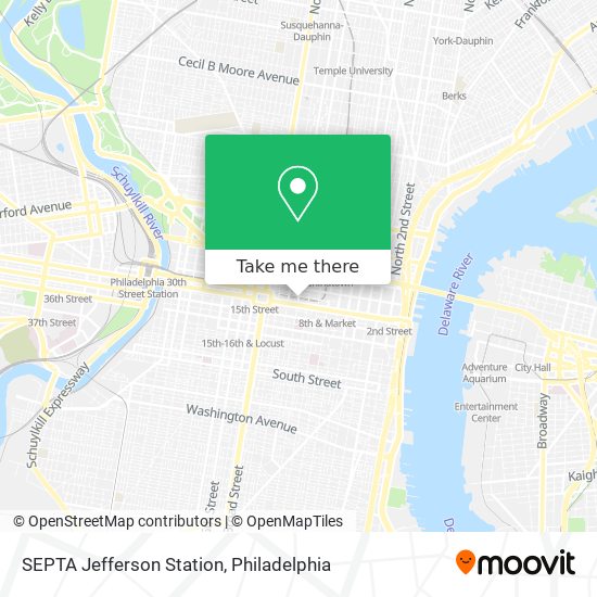 Mapa de SEPTA Jefferson Station