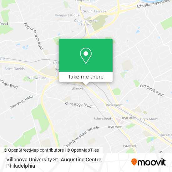 Mapa de Villanova University St. Augustine Centre