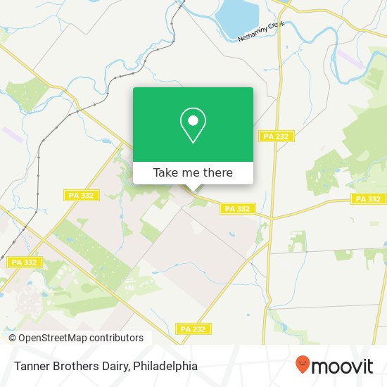 Tanner Brothers Dairy map