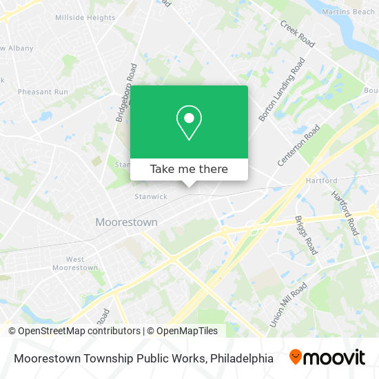 Moorestown Township Public Works map