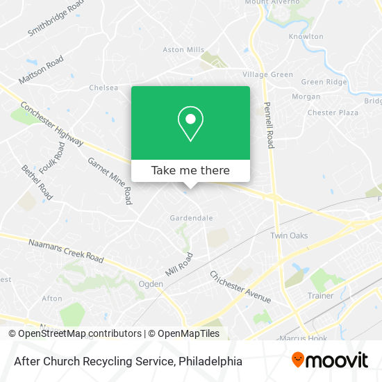 After Church Recycling Service map