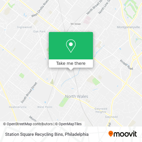 Station Square Recycling Bins map