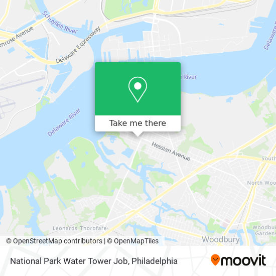 National Park Water Tower Job map