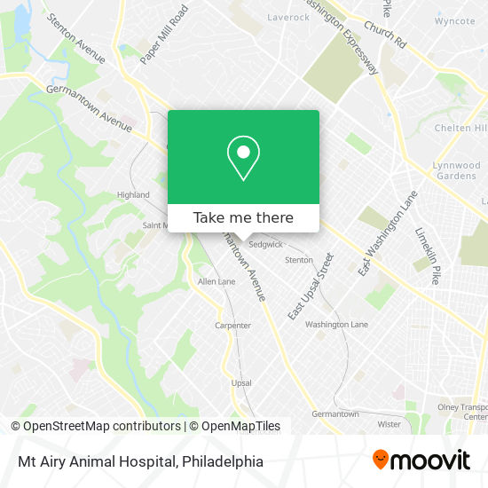 Mapa de Mt Airy Animal Hospital